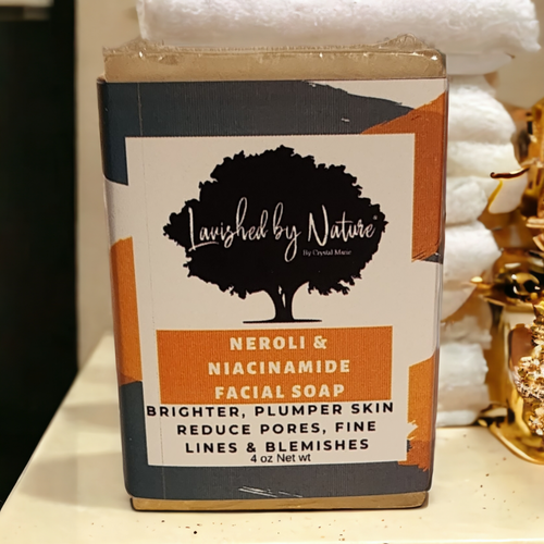 Neroli & Niacinamide Facial Soap - Lavished by Nature - by Crystal Marie®