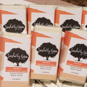 Orange Sandalwood Luffa Exfoliating Body Soap - 6oz - Lavished by Nature - by Crystal Marie®