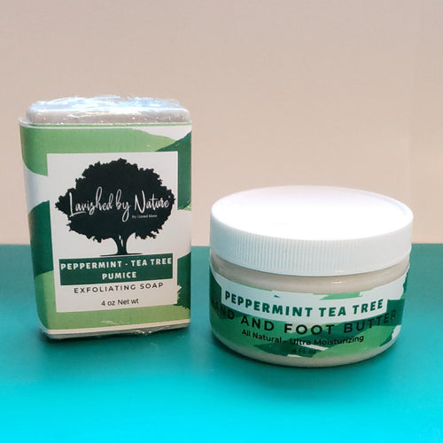 Perfect Pedicure Peppermint Tea Tree Smoothing Set - Lavished by Nature - by Crystal Marie®