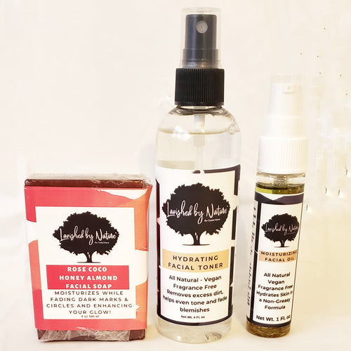 Rose Coco Facial Set - Lavished by Nature - by Crystal Marie®