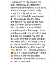 Calendula Lemongrass Facial Soap - Lavished by Nature - by Crystal Marie®