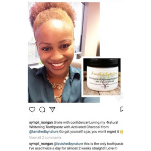 Natural Whitening Toothpaste with Activated Charcoal - Lavished by Nature - by Crystal Marie®